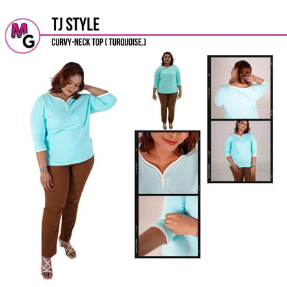 Curvy-Neck Top | TJ Style