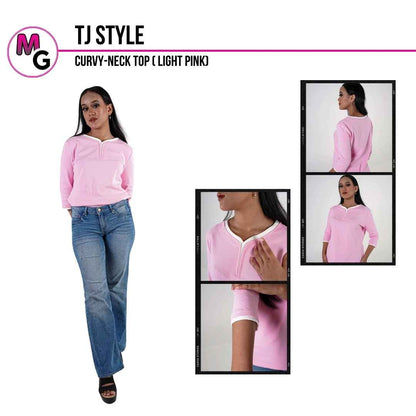 Curvy-Neck Top | TJ Style