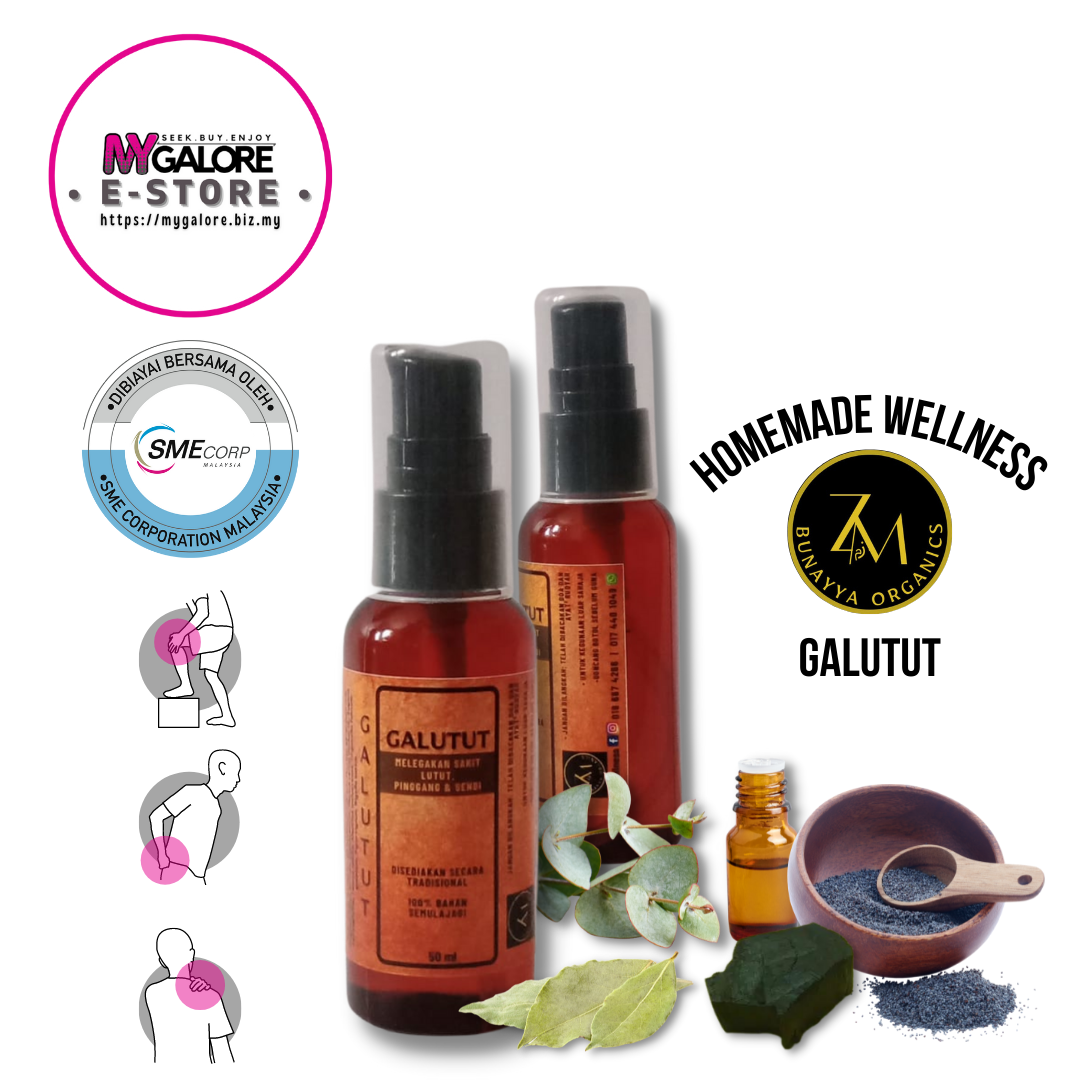 Minyak Urut Organik Aromaterapi Galutut & Sabun Bidara | ZM Bunayya Organics - MyGalore