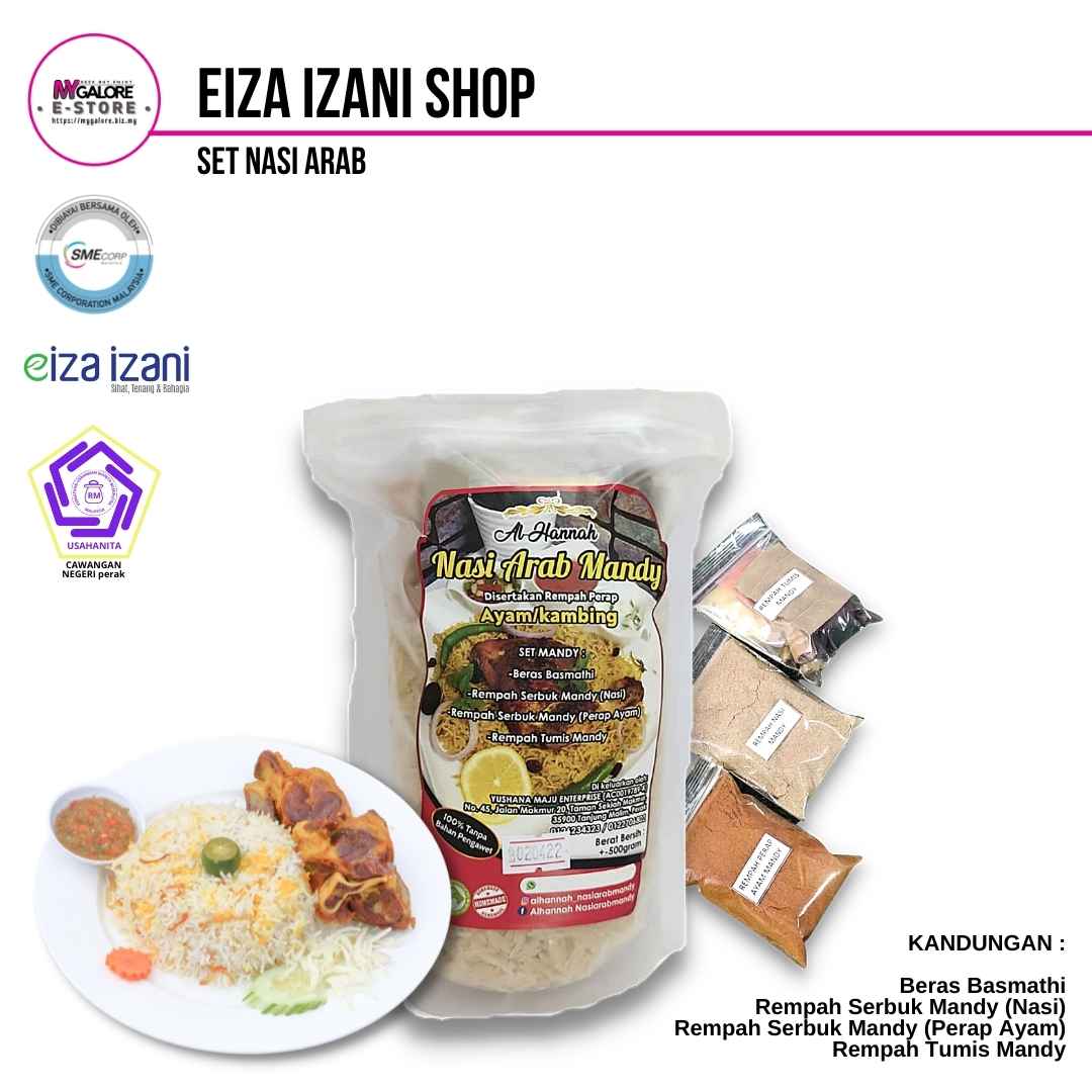 Set Nasi Arab Mandy | Kedai Eiza Izani