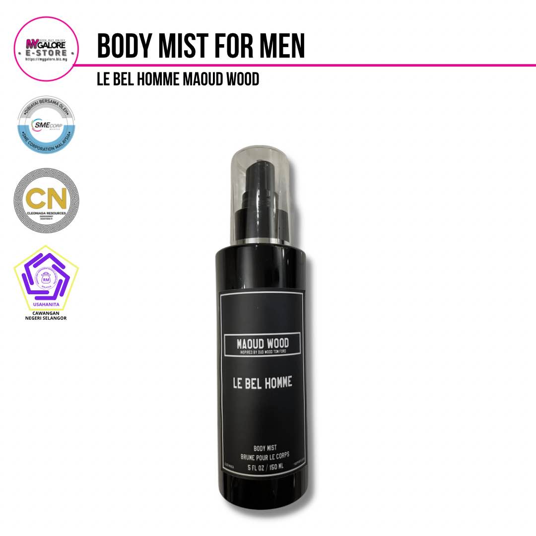 Body Mist untuk Lelaki Le Bel Homme | Cleoniaga