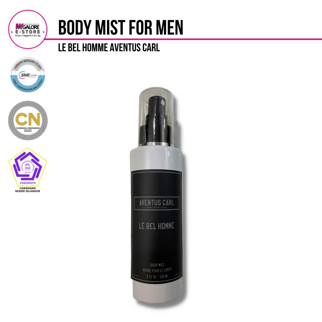 Body Mist untuk Lelaki Le Bel Homme | Cleoniaga